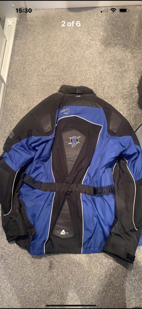 Motorcycle  jacket trousers gloves 