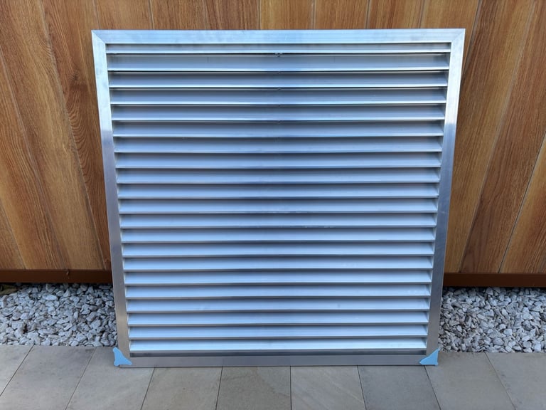 Aluminium Square weather louvre grill 850x850mm