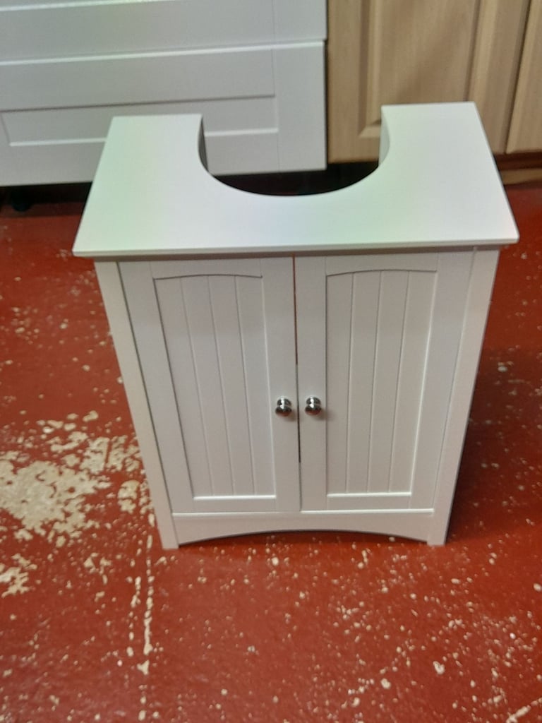 image for Small Bathroom Cabinet - White