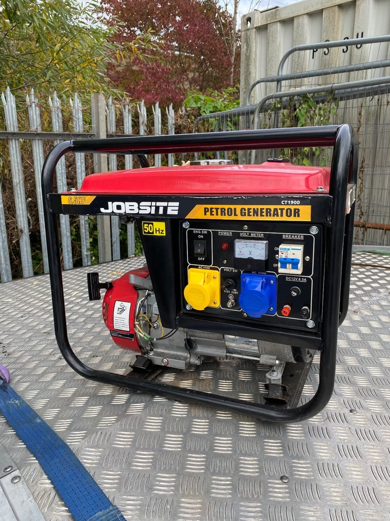 Petrol generator Jobsite CT 1990/4 stroke/air cooled, as new