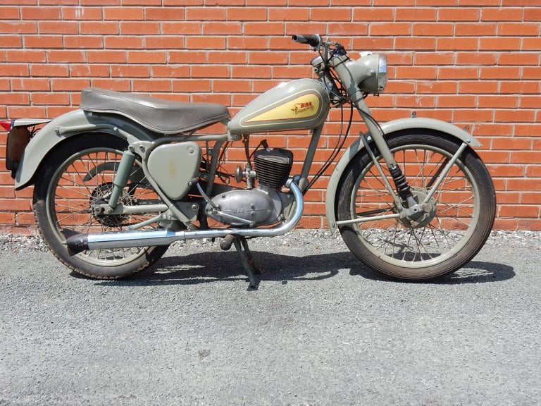 BSA Bantam D3 Major 148cc 1956 very original running riding bike see video