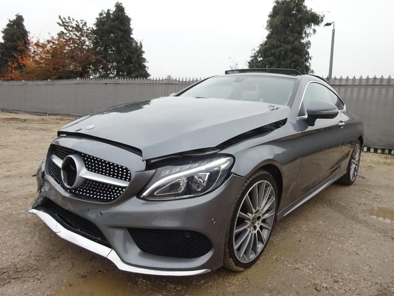 2018 18 REG MERCEDES BENZ C CLASS C200 AMG LINE PREMIUM AUTO DAMAGED SALVAGE
