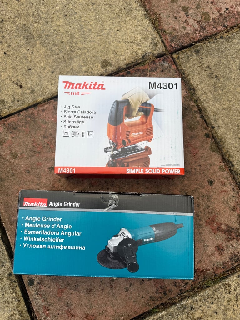 Makita power tools Jigsaw and angle grrinder 