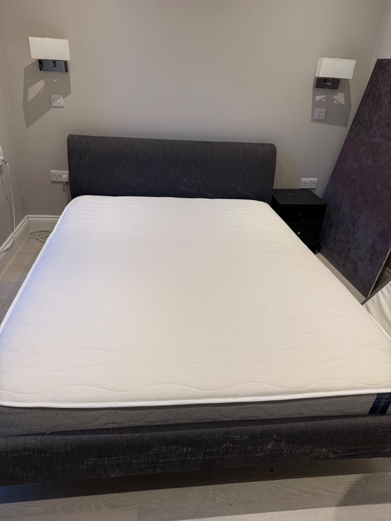 King Size Bed Frame and Mattress