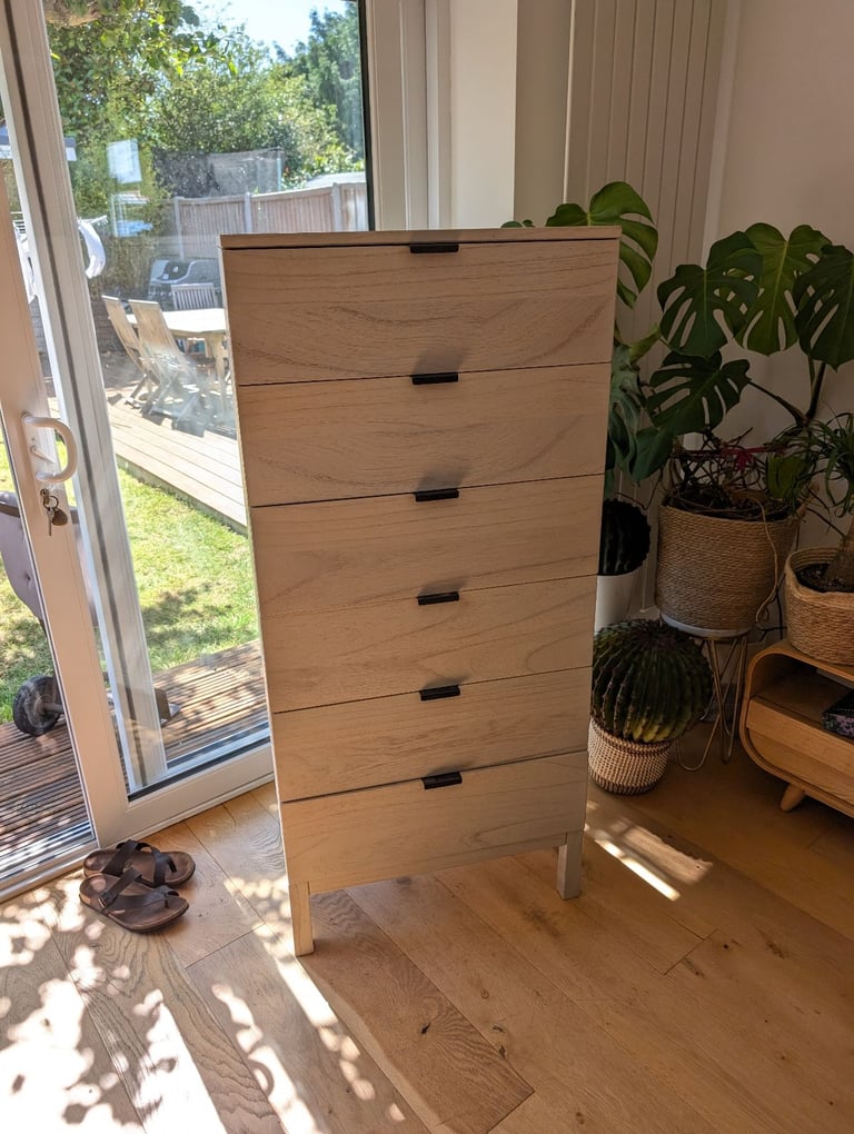 John Lewis chest of drawers tallboy solid wood 