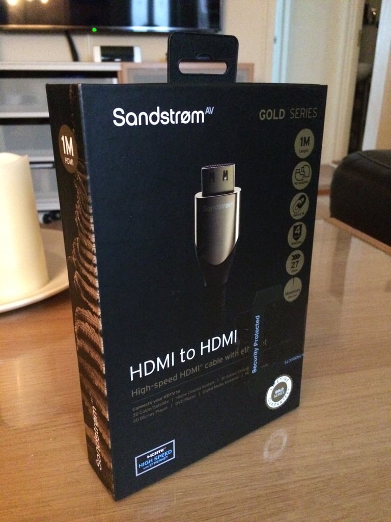 Sandstrom Gold Series HDMI Cable Brand new-unopened.