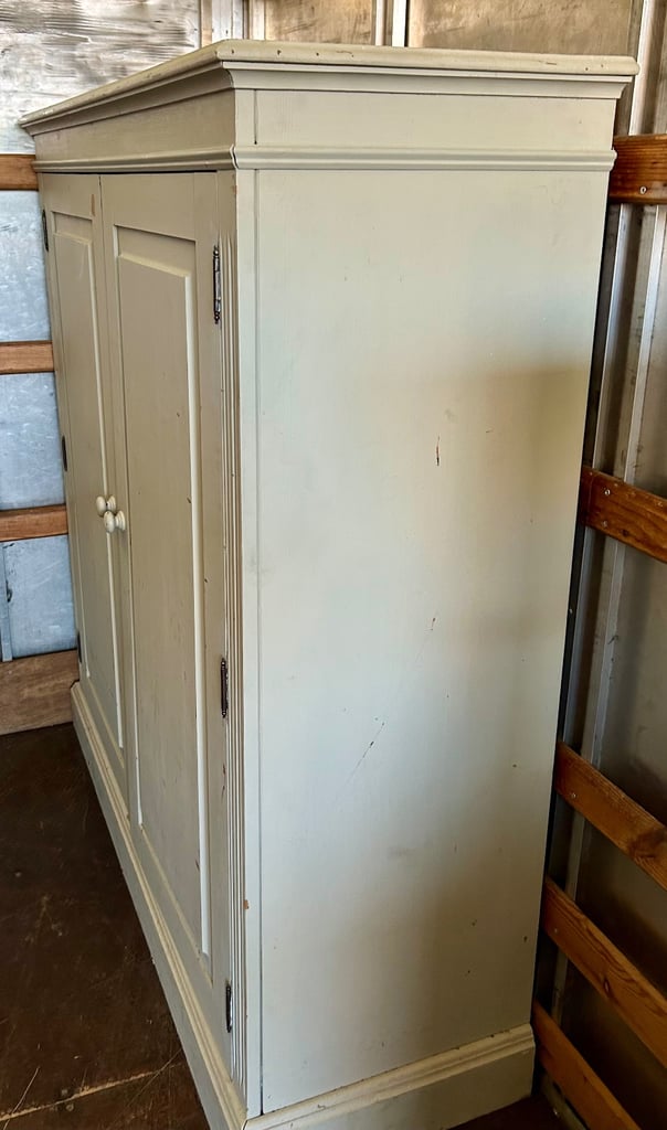 Pine painted cupboard