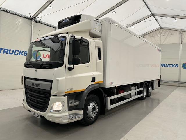 DAF CF 290 6x2 Rear Steer Fridge Box
