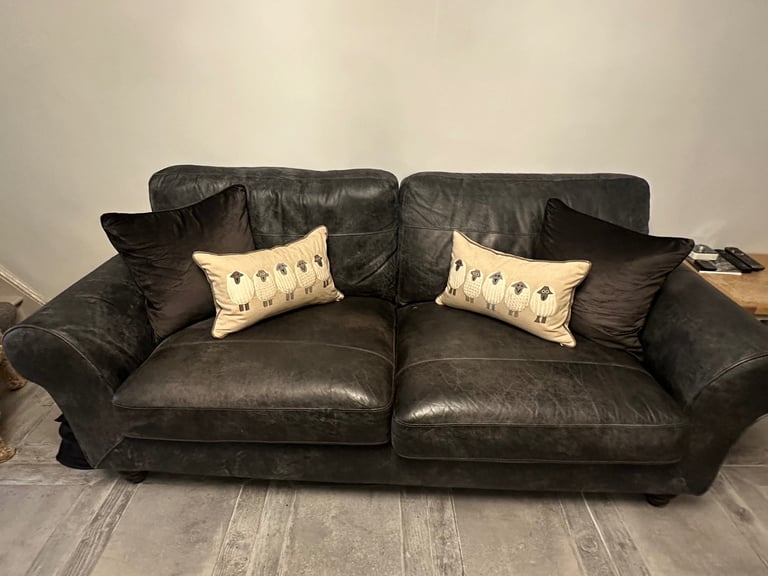 DFS leather sofa
