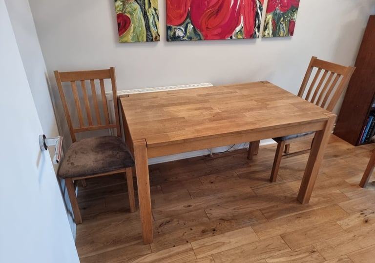 Solid oak table 180cm x80 cm 