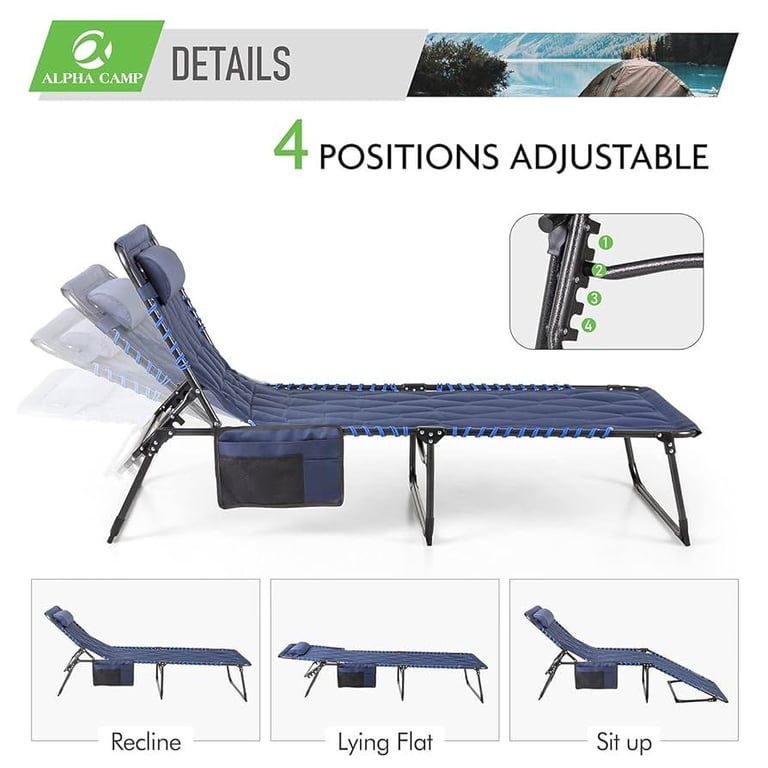 ALPHA CAMP Foldable bed brand new in box