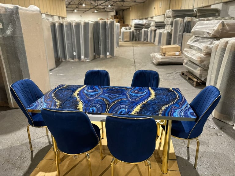 image for Dining table with chairs with fast delivery