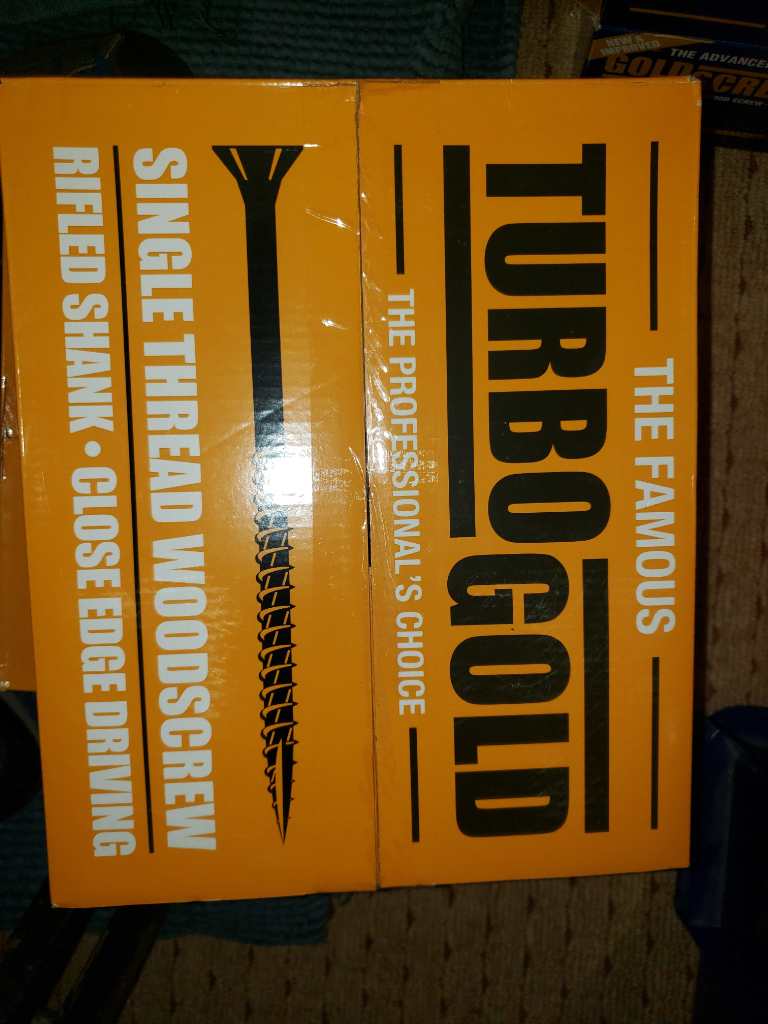 Turbo gold PZ Double-Countersunk woodscrews trade pack 
