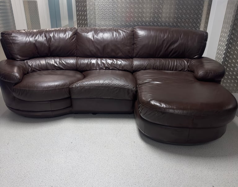 🚚FREE Delivery 🚚 “ DFS Leather Corner Rotating Sofa”