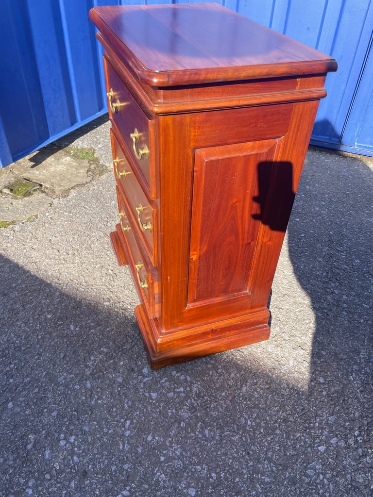 Solid mahogany bedside cabinet 