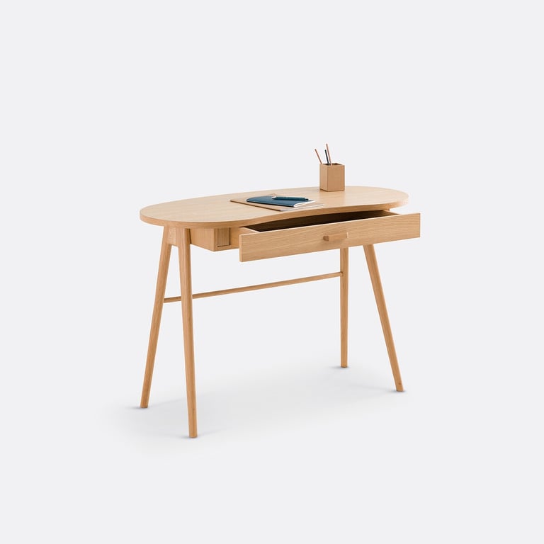 image for Oak Desk - La Redoute