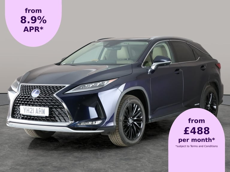 image for 2021 Lexus RX 3.5 450h V6 Takumi SUV 5dr Petrol Hybrid E-CVT 4WD Euro 6 (s/s) (313 ps) -  Suv Hyb...