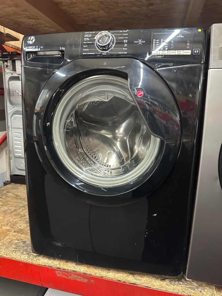 image for 9KG BLACK HOOVER WASHING MACHINE 
