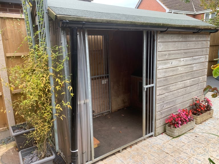 Large dog kennel