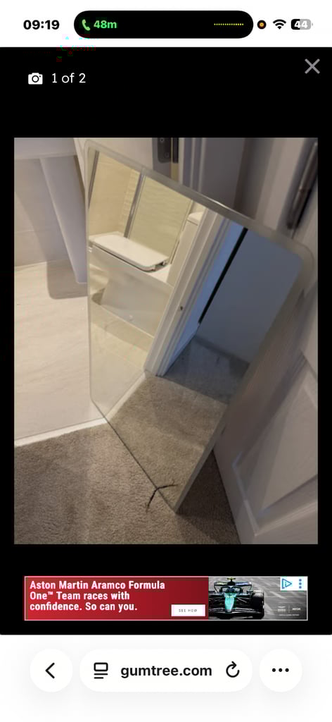 image for Large Bathroom LED Mirror £100