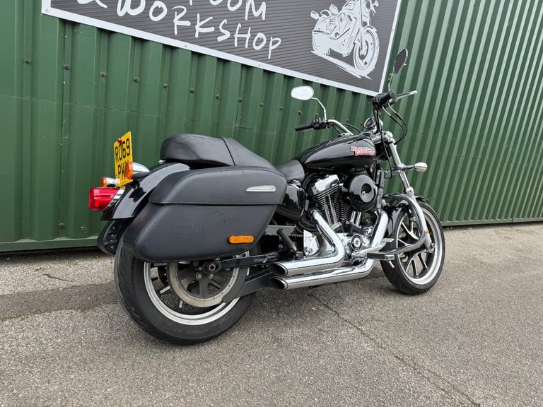 Harley Davidson XL1200T Superlow Sports 2019 Black 2 Owners V H Pipes Luggage 