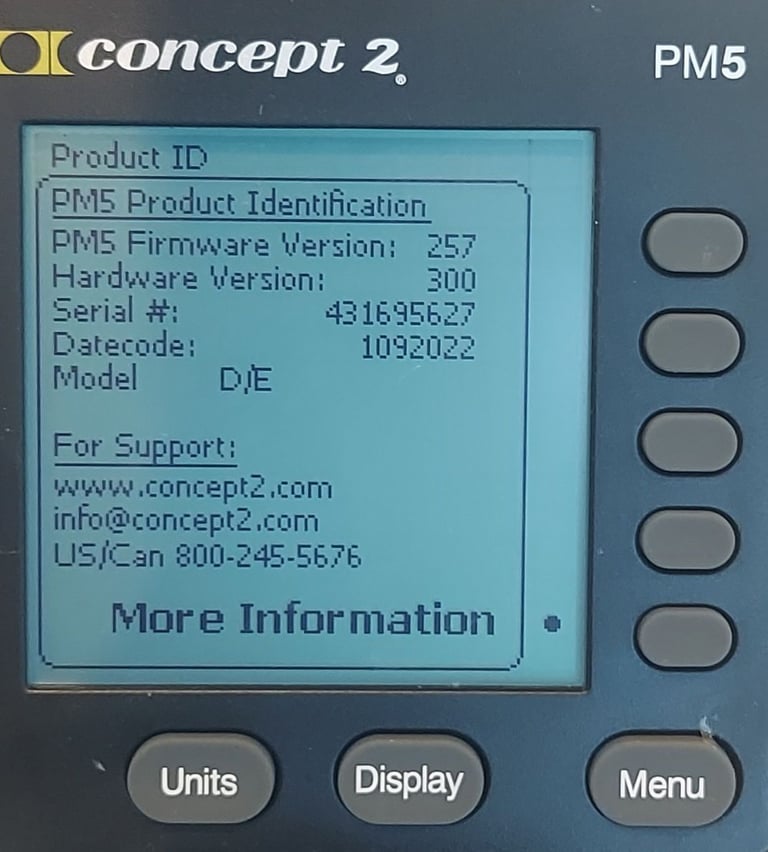 2022 Concept 2 ROWERG PM5 *165km lifetime* concept2 rower rowing machine 