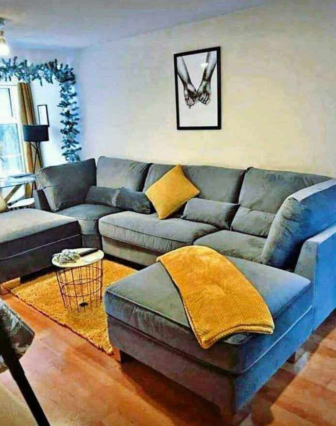 Quick Delivery: Brand New U Shape Fabric Corner Sofa for Sale