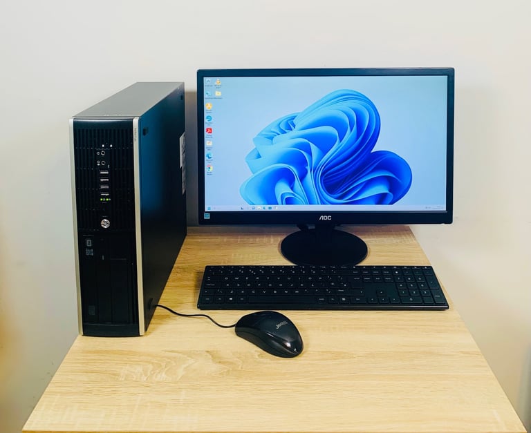 HP i5 UltraFast 8GB 128GB SSD+ 500GB Pc Desktop Computer System, Win11 ...