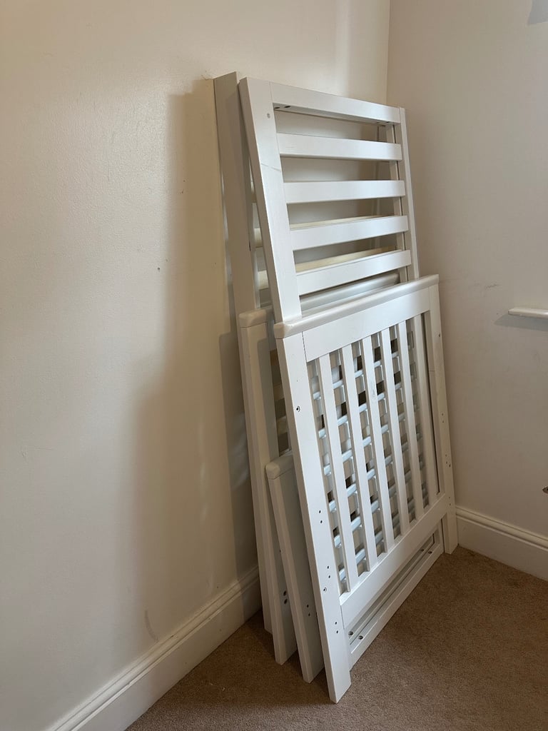 John Lewis Charlotte Cotbed, White Mint Condition 