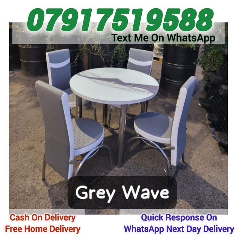 Dining table with 4 and 6 chairs Free Delivery
