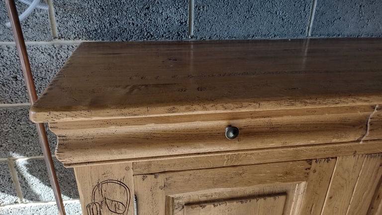 Antix distressed oak sideboard