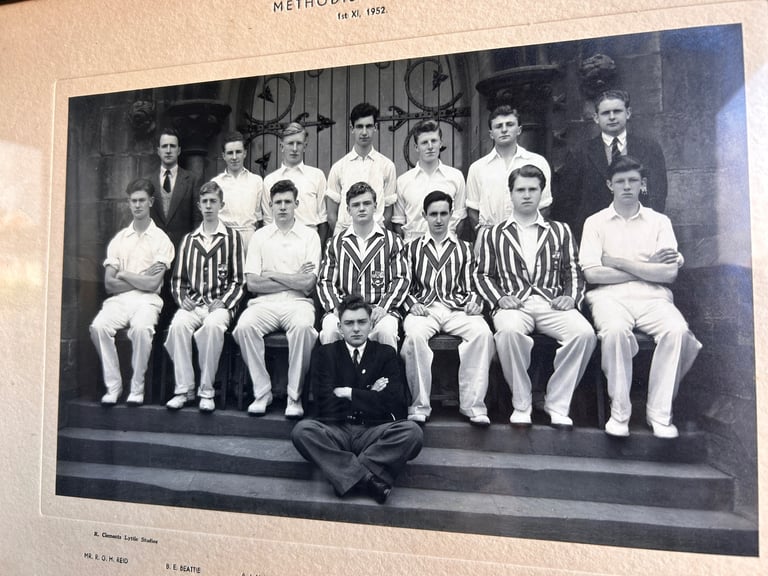 Methody College Belfast 1952 Cricket Team Framed Photograph