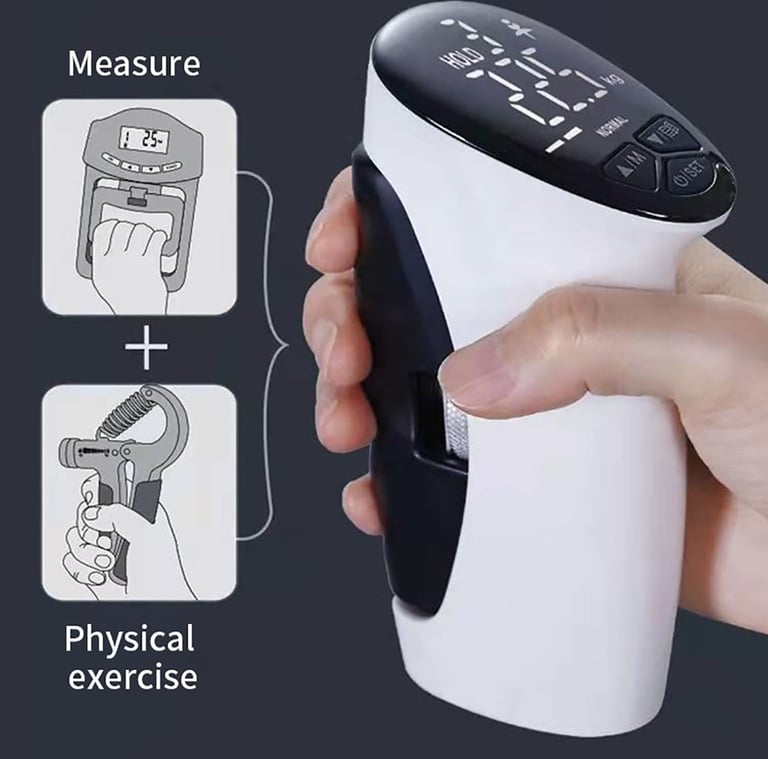 Digital Grip Strength Trainer, Hand Grip Dynamometer with LCD Display Screen
