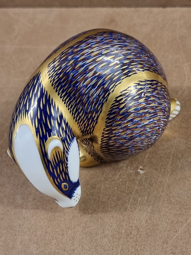 Royal Crown Derby Badger Paperweight