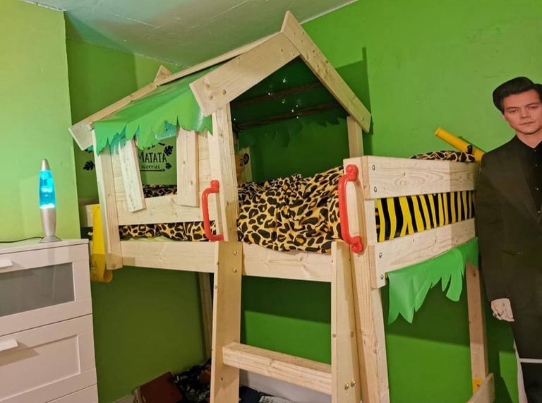Animal themed kids bunk beds 