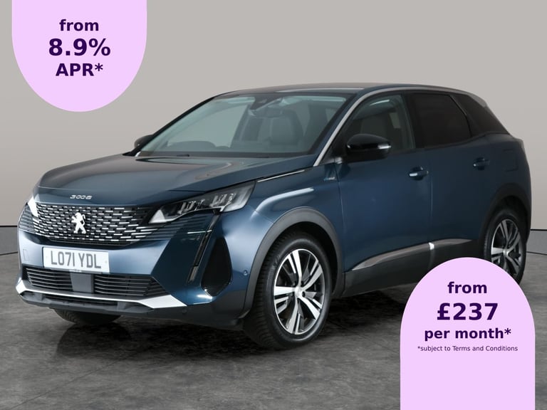 image for 2022 Peugeot 3008 1.6 Hybrid 225 Allure 5dr e-EAT8 HATCHBACK PETROL/ELECTRIC Automatic