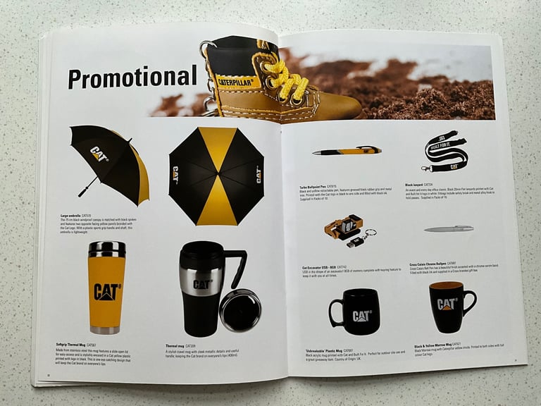 CAT Caterpillar Finning Brand Addition Merchandise Catalogue 2017, Clothes, Watches, Bags, Footwear