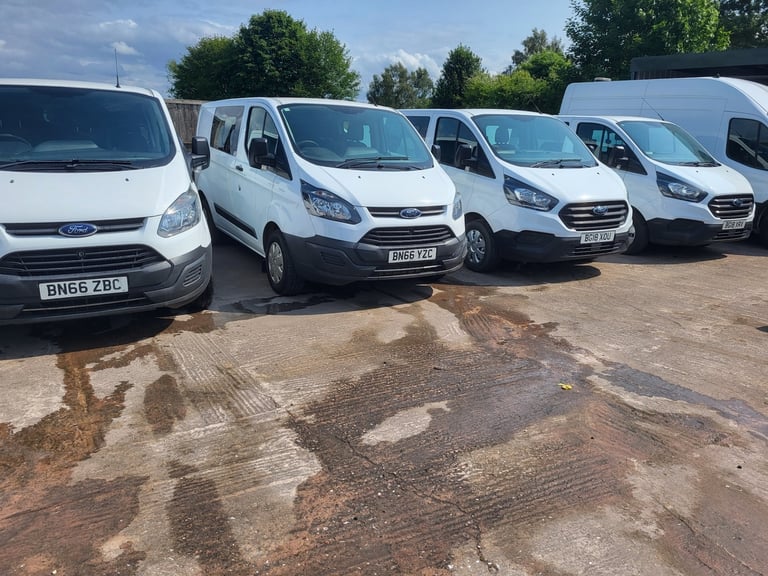 image for FORD TRANSIT CUSTOM CREW CAB VAN  1 OWNER 93K HISTORY GOOD CONDTION CHOICE OF 3