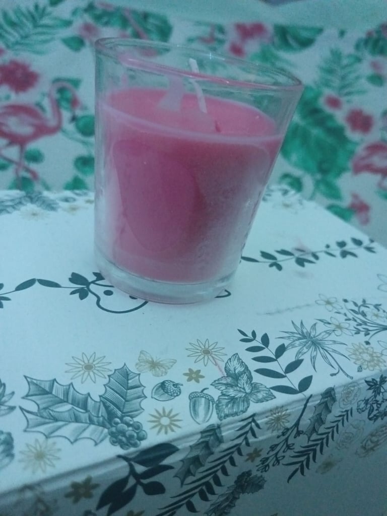 image for Hand made potted candle