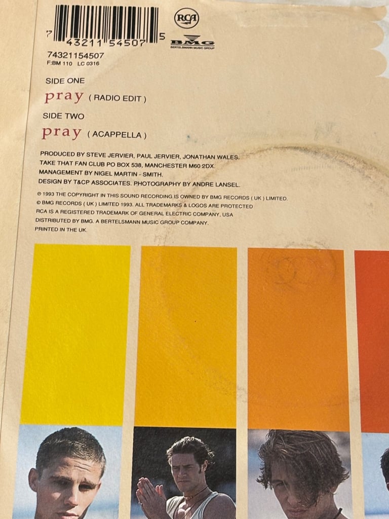 Take that & related artists 7 inch vinyl job lot 