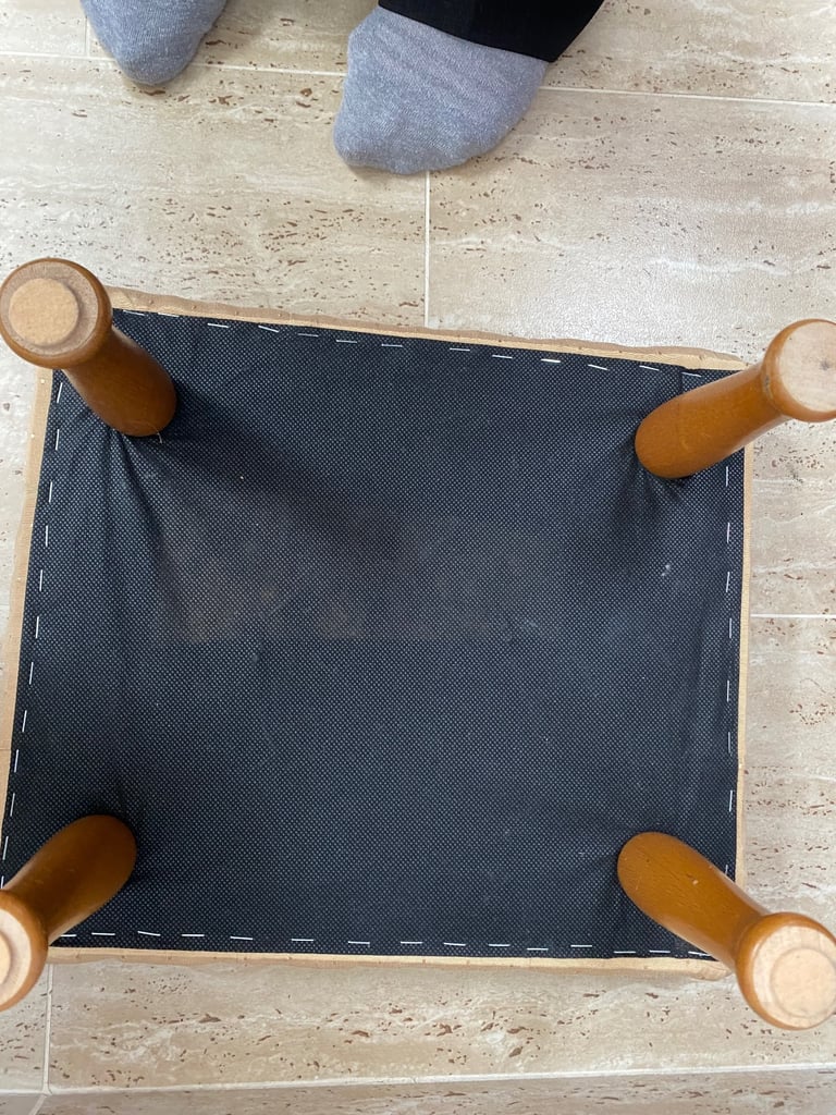Handmade footstool 