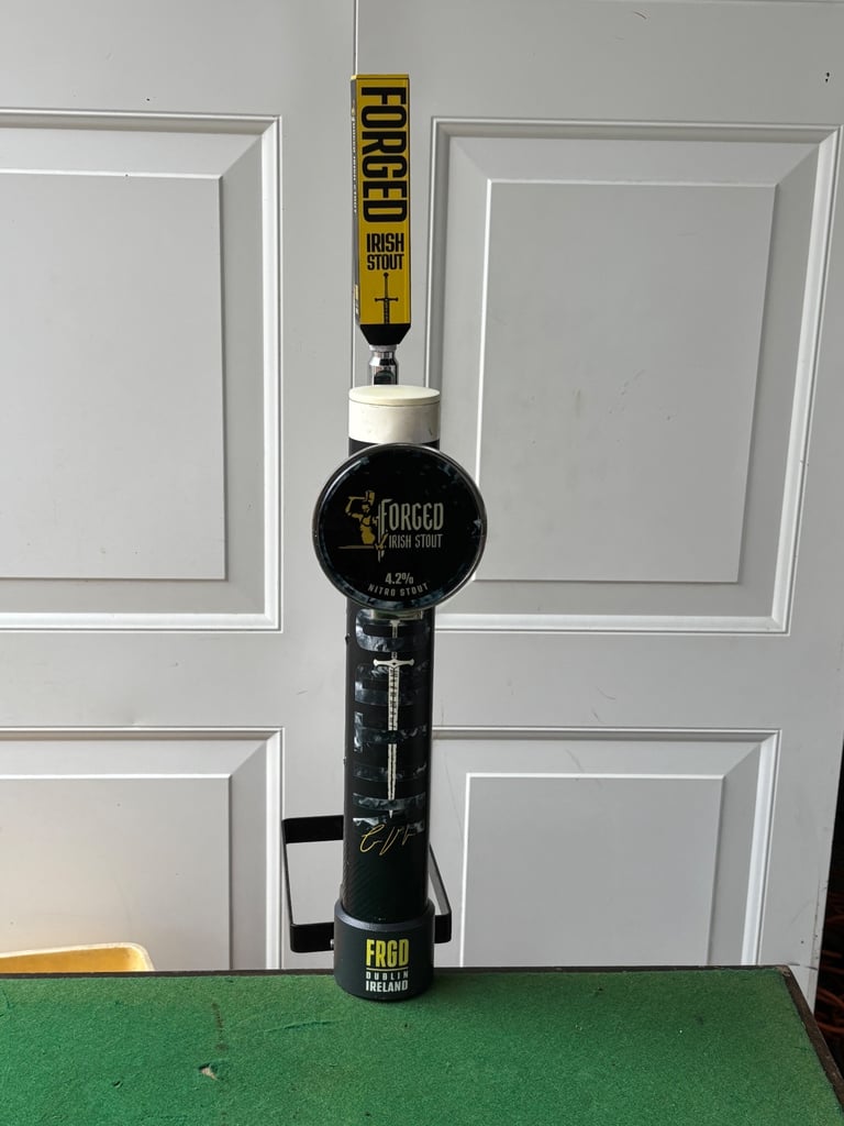 Rare forged Irish stout beer pump ideal man cave 