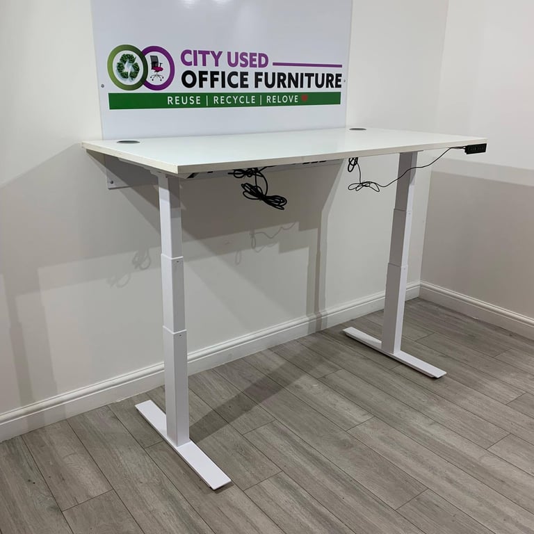 Used Office Furniture! ♻️ Pro Electric Sit-Stand Desk, Dual Motor, Memory Settings🚚