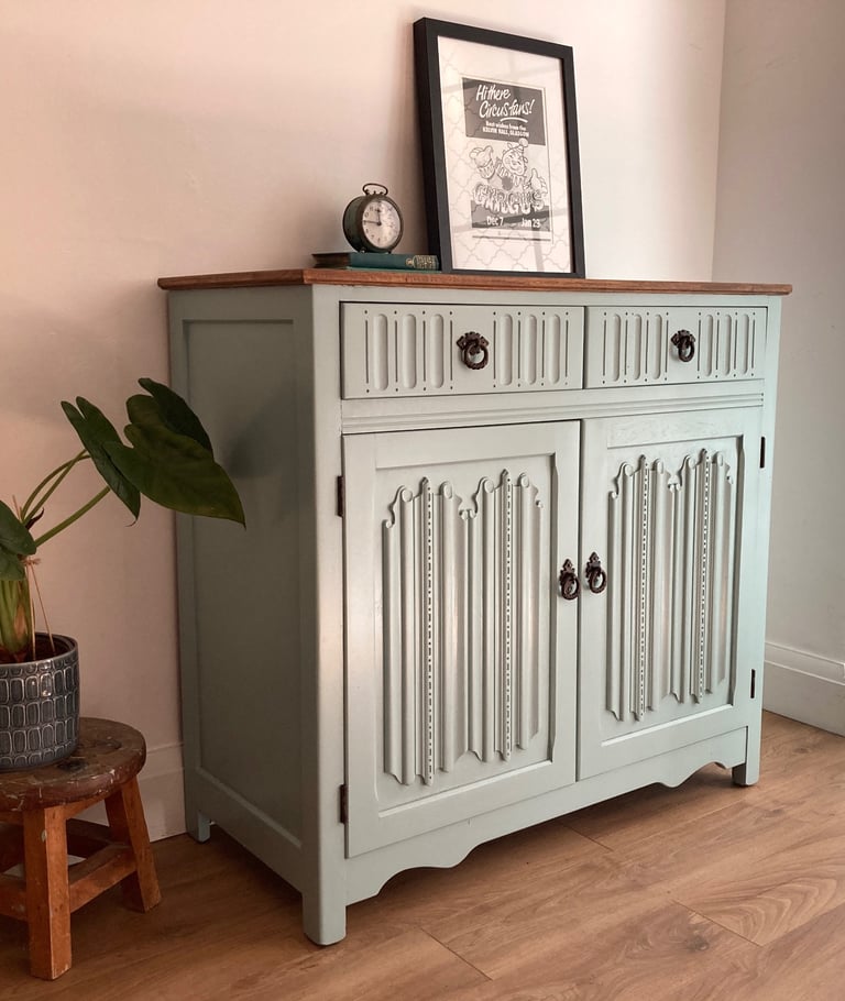 Lovely Hand Painted Refurbished Cabinet Cupboard Sideboard Delivery Available  