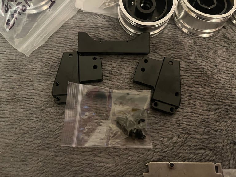 brand new tamiya 1/14scale ALLUMINIUM UPGRADES WITH TYRE UPGRADES. JOBLOT 