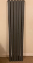 2x anthracite vertical radiators 