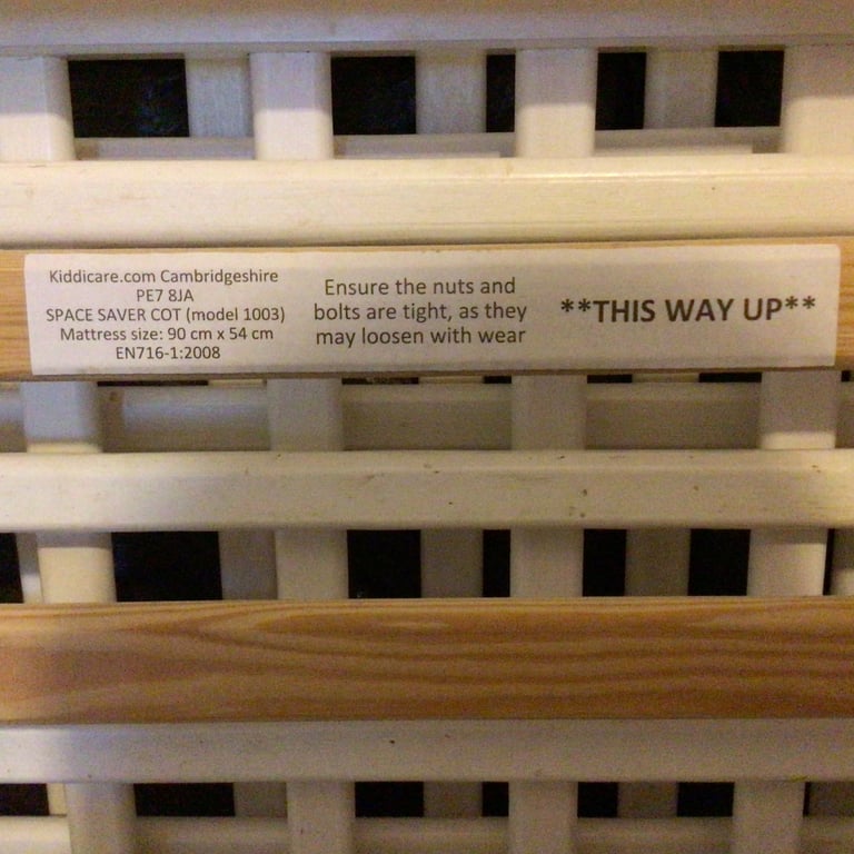 Baby space saver cot