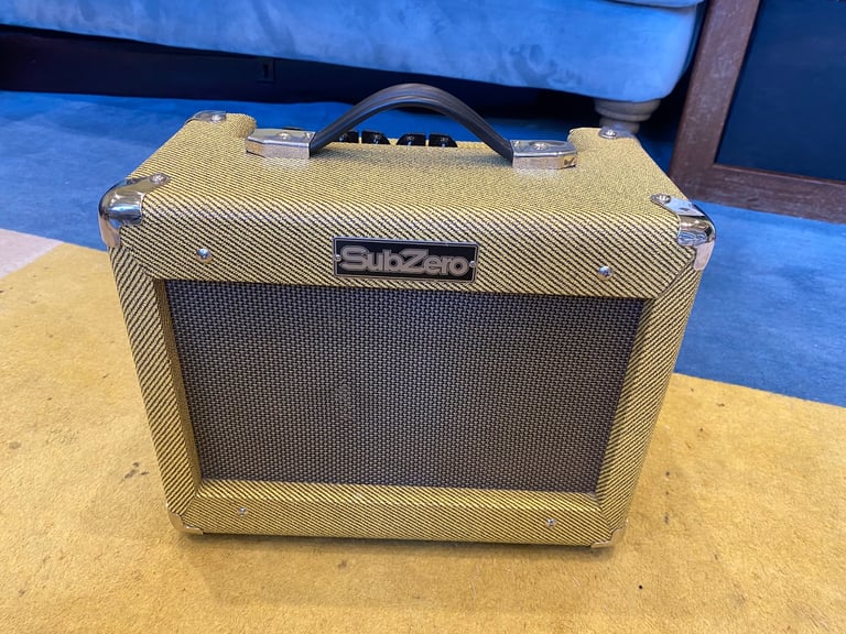 Sub Zero Gold Base Guitar Amp Amplifier Electic Practice Amp Working