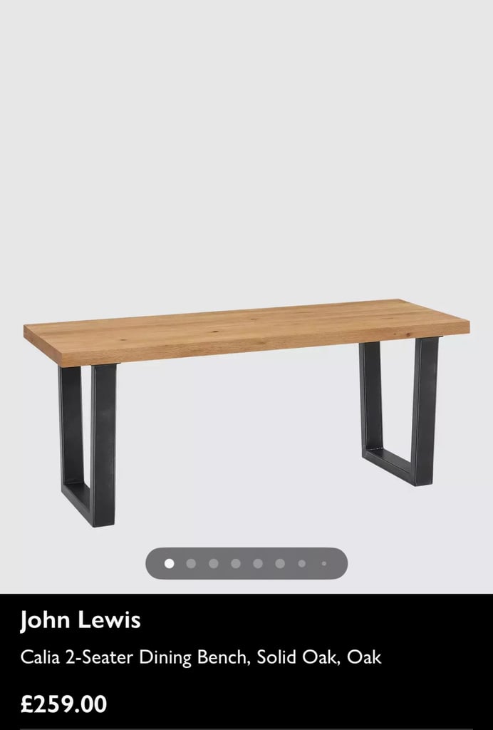 Oak Dining Bench