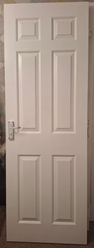 image for  7 White internal panel doors 